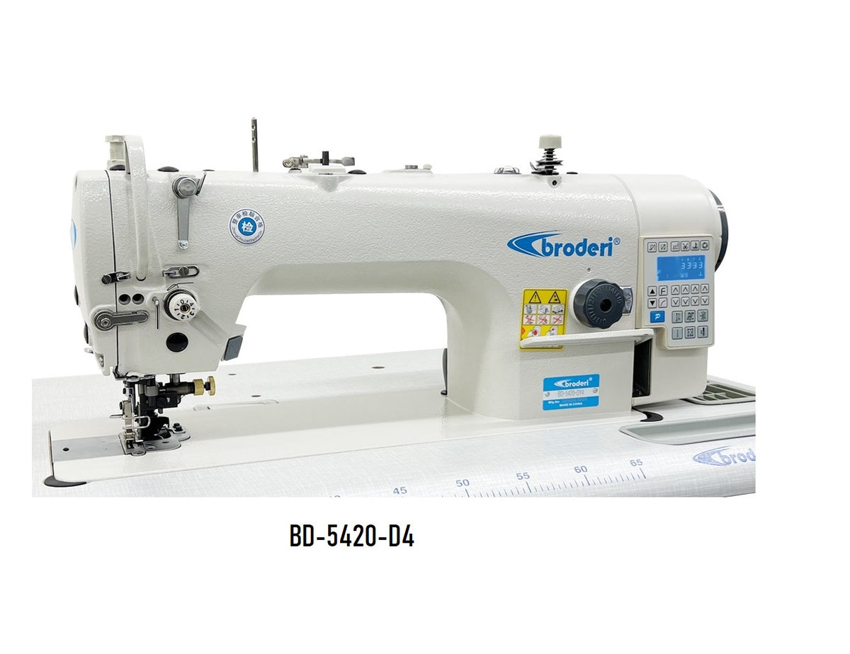 Broderi BD-5420-D4 İğne Transportlu Otomatik Bıçaklı Düz Dikiş