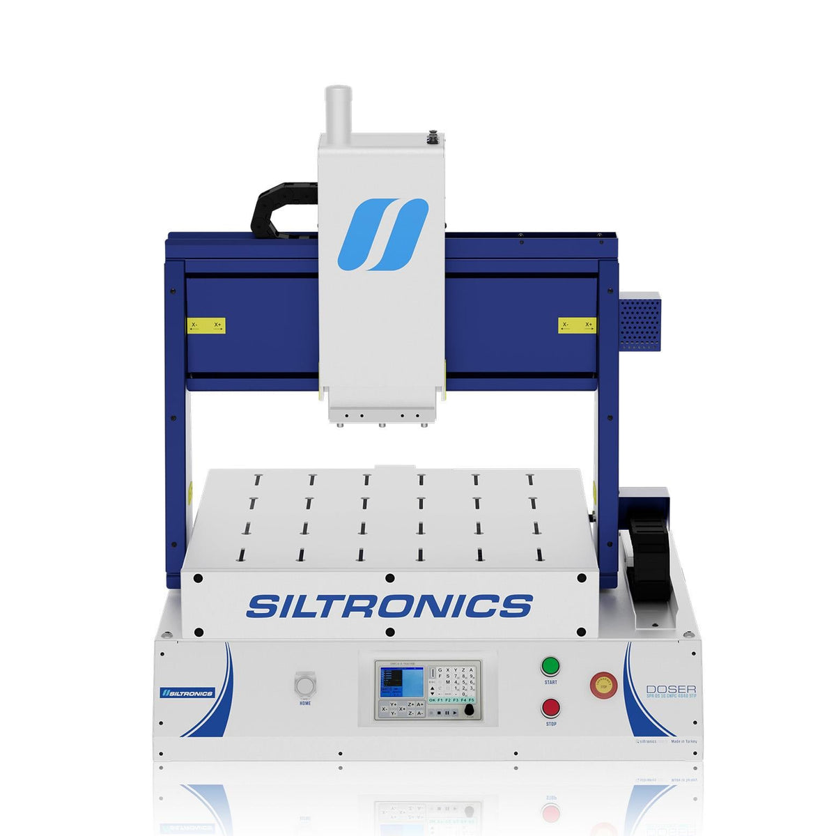 SILTRONICS “DOSER” CNC DOZAJLAMA MAKİNASI - MASA ÜSTÜ - 400 X 400 STEP MOTOR-AÇIK KABİN