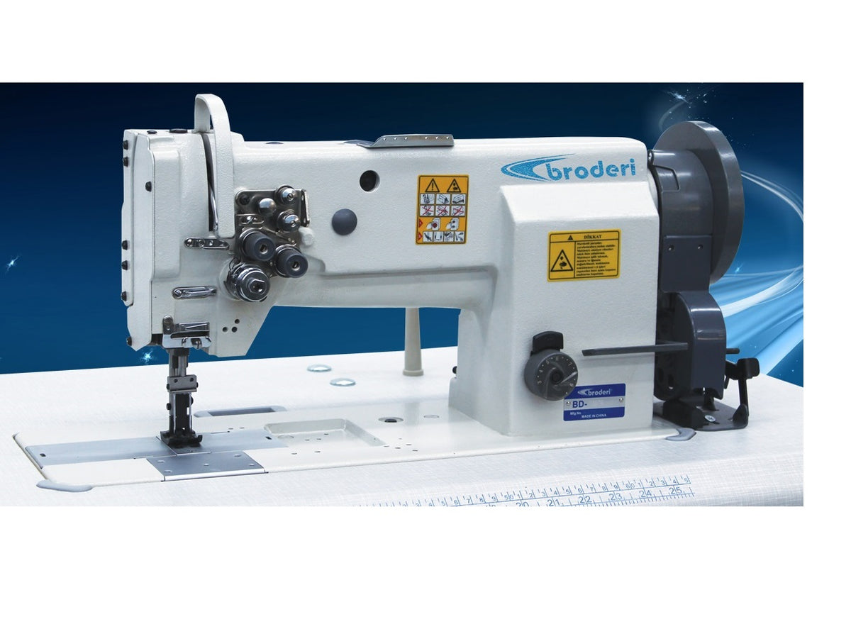 Broderi BD-20608-2 Çift İğne Çift Pabuç Deri Döşeme Dikiş Makinası