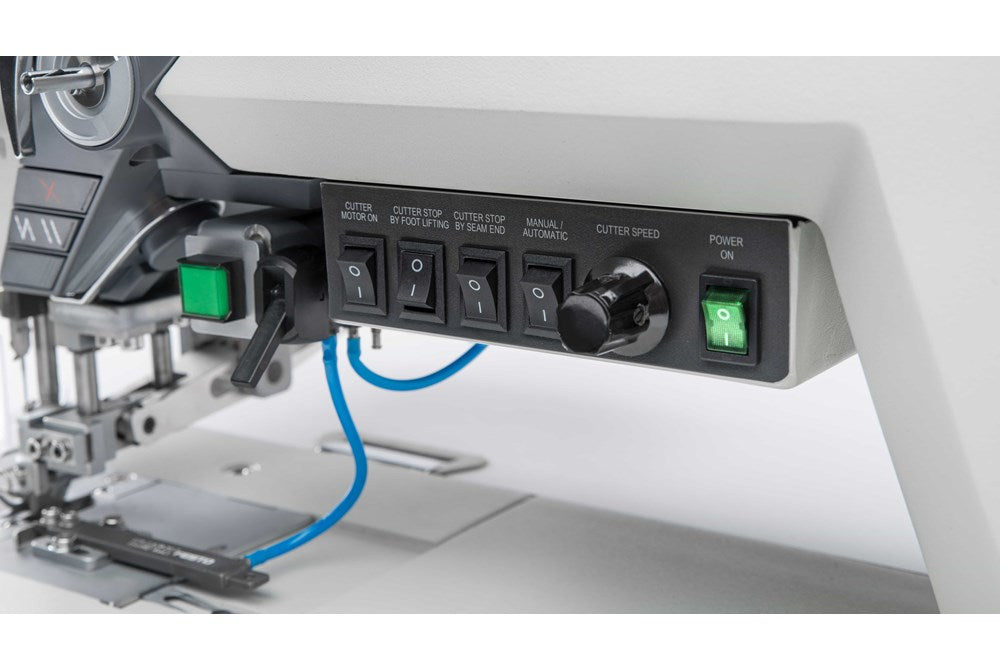 Tek İğne Direct Drive 3'lü Transport Sistemli Servo Motorlu Kenar Bıçaklı Full Otomatik Dikiş Makinası
