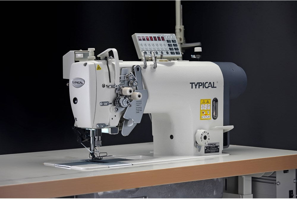 Direct Drive Motorlu İğne Transportlu Küçük Mekik Elektronik Çift İğne Dikiş Makinası