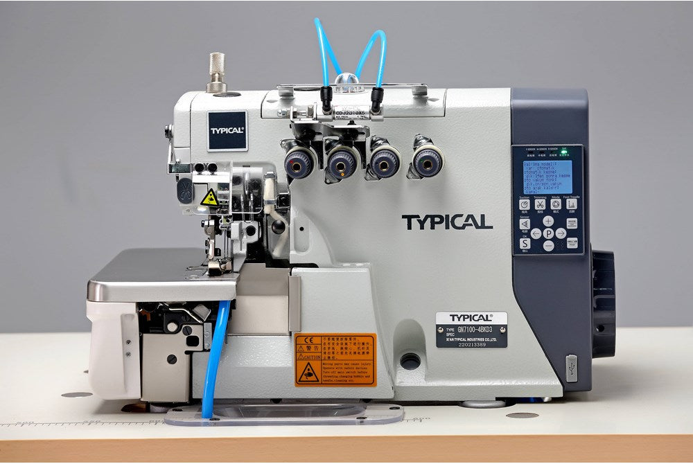 Havalı Ve Tansiyon Açıcılı 4 İplik Kıstırmalı Overlok Makinası