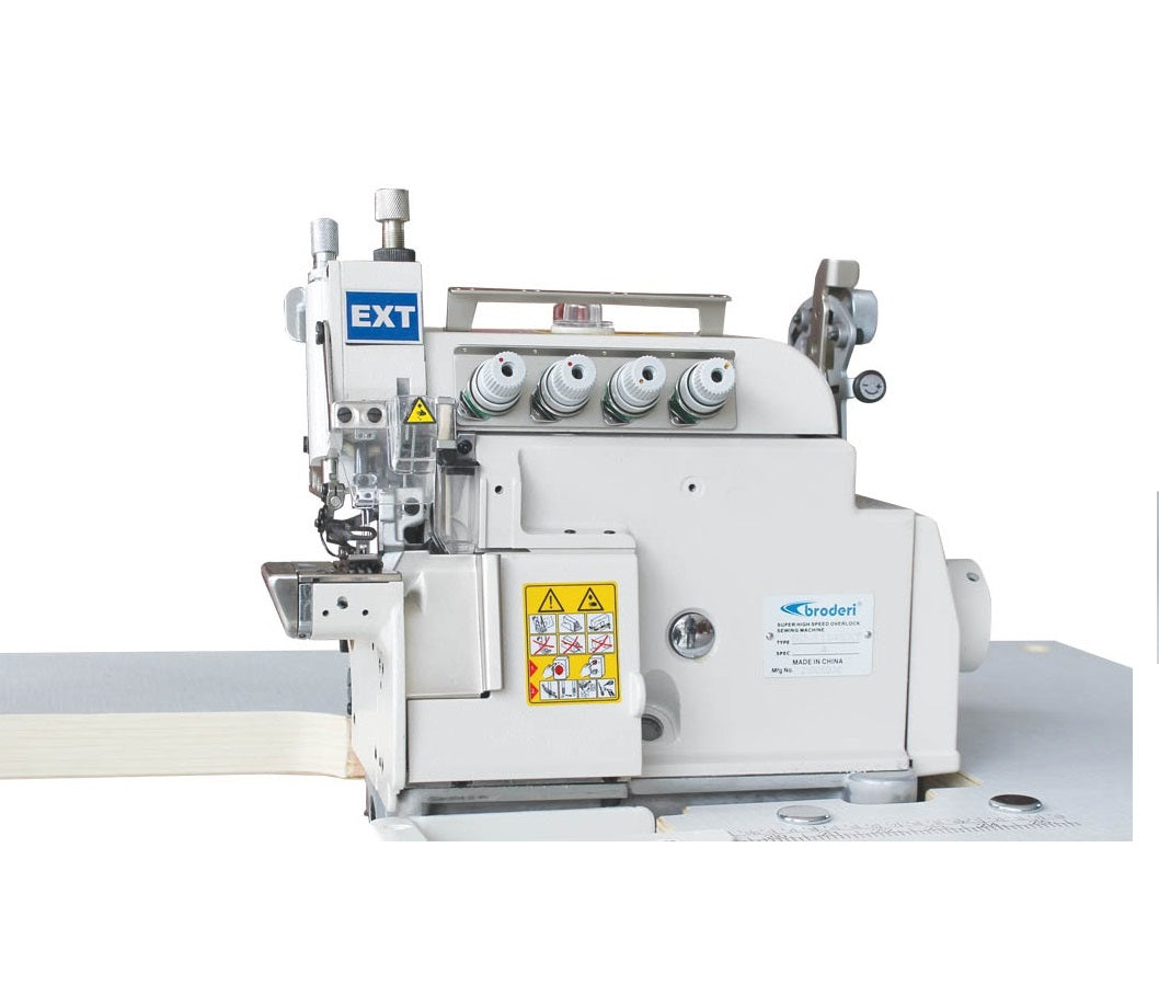 Broderi BD-5114-EXT-DD 4 İplik Alt-Üst Transportlu Burunlu Overlok Makinesi