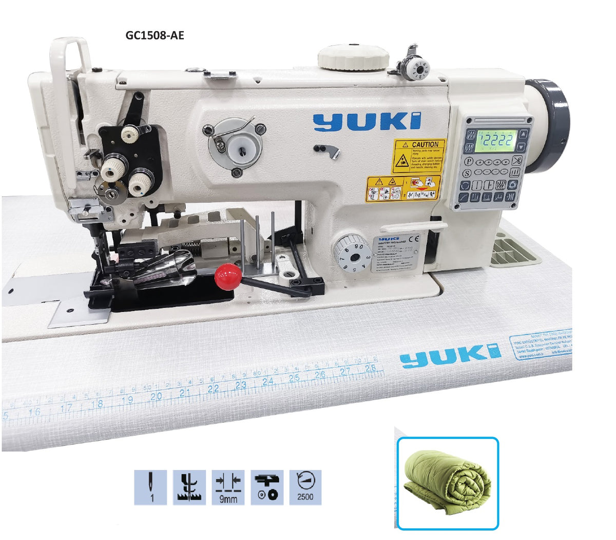 GC1508-AE Çift Pabuç Yorgan Kenarı Biye Makinesi