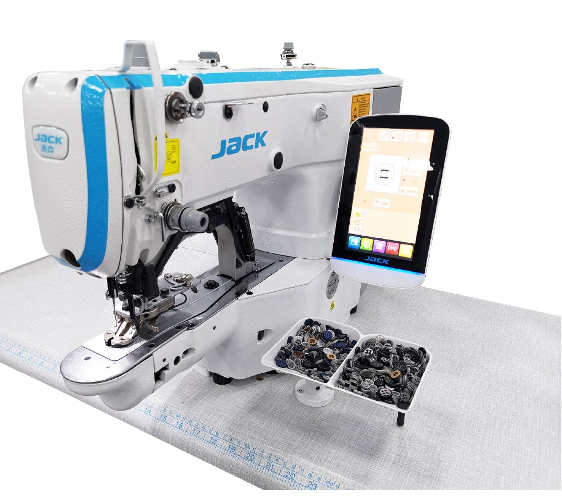 Jack JK-T1903GSK-D Düğme ve Punteriz Makinesi + Şekil Dikiş (İşleme) 40X30