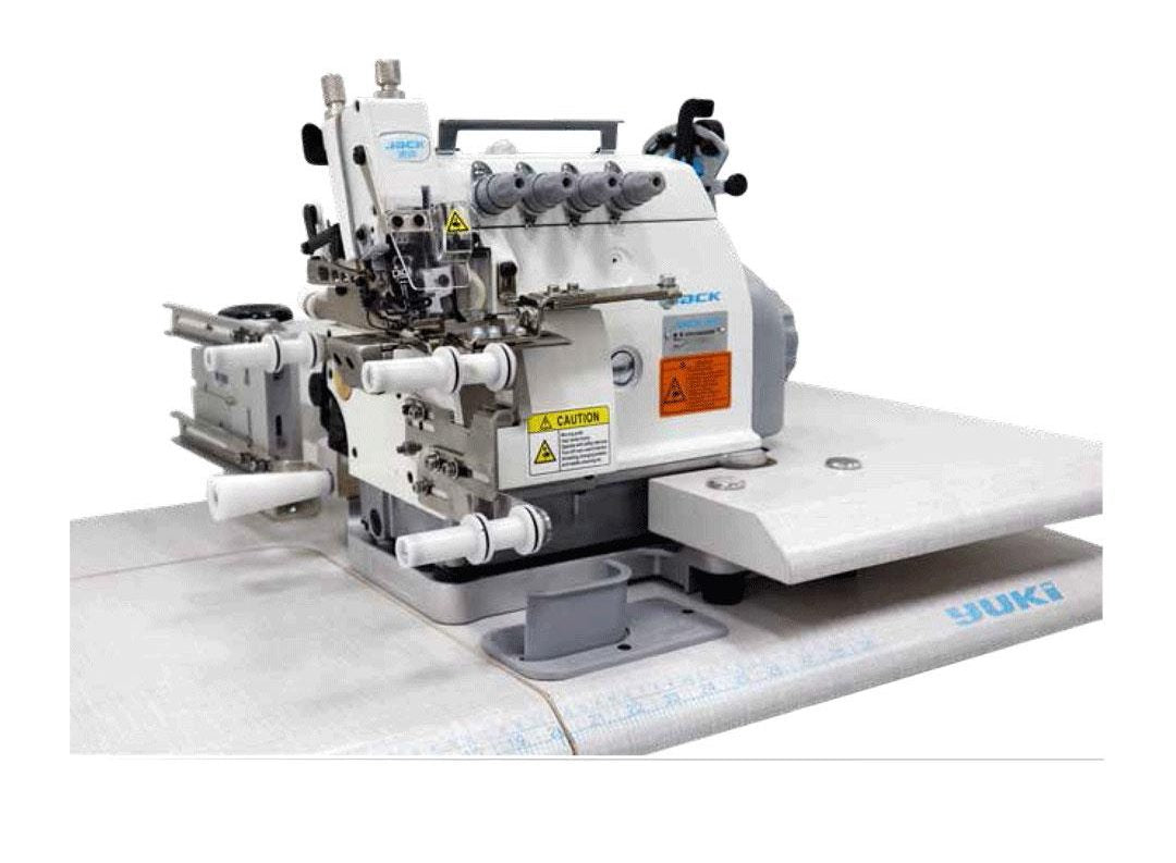 Jack JK-797TDI-4514/333/KSFR1 4 İplik Kes. Overlok Makinası Transportlu Ribana ve Yaka Takma