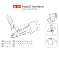 Arabiye Çift Kıvırma Apara 55x17mm / APR 43-R