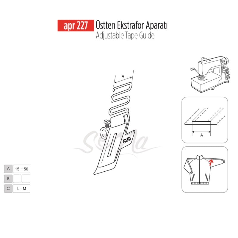 Üstten Ekstrafor Aparatı 19mm / APR 227