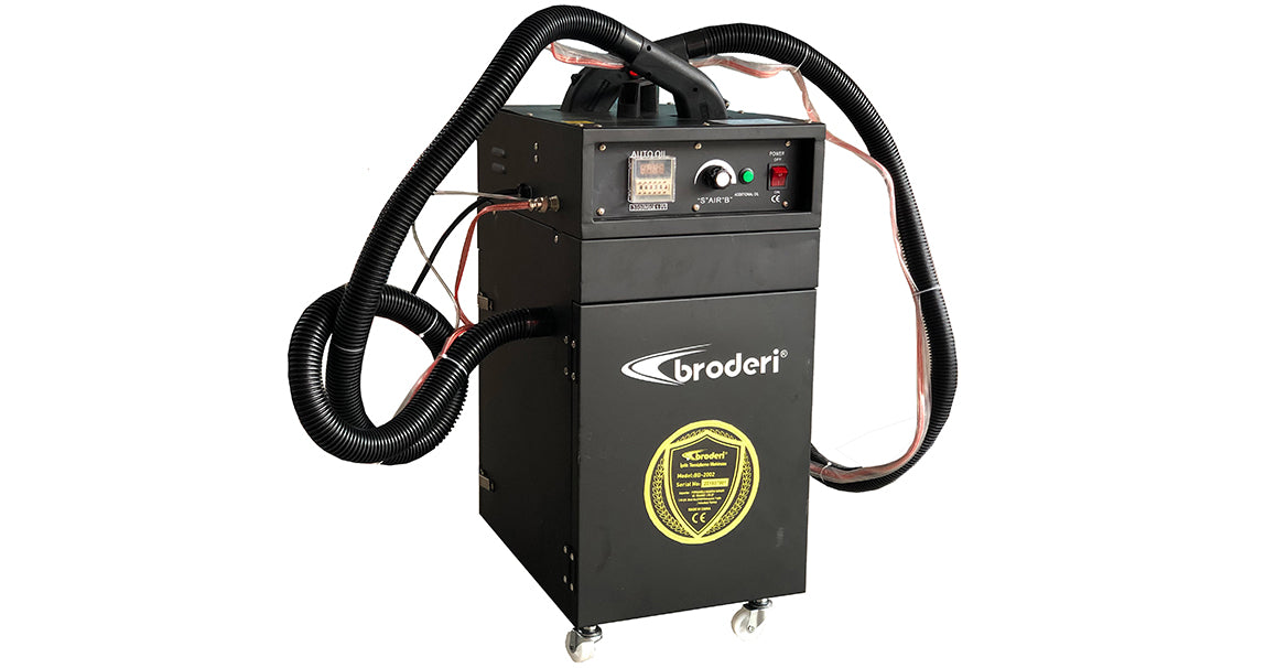 Broderi BD-2002 Çift Kafa Seyyar İplik Temizleme Robotu (Çift Vakum Motorlu)