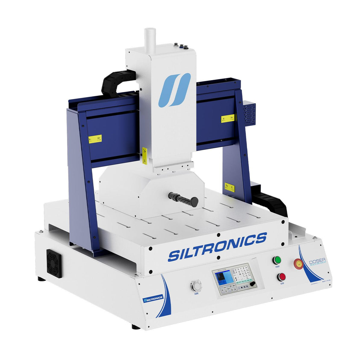 SILTRONICS “DOSER” CNC DOZAJLAMA MAKİNASI - MASA ÜSTÜ - 400 X 400 STEP MOTOR-AÇIK KABİN - 4 EKSEN