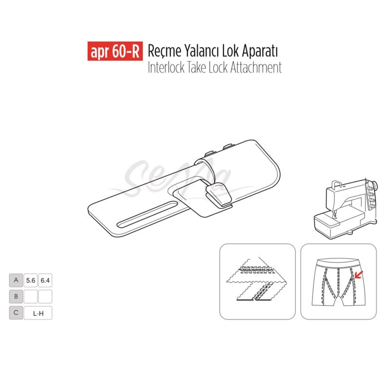 Reçme Yalancı Lock Ayarlı Apara 5.6 - 6.4mm / APR 60-R