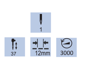 Yuki YK-0303-D4 Çift Papuç Tek İğne Makine İplik Kesicili 12mm