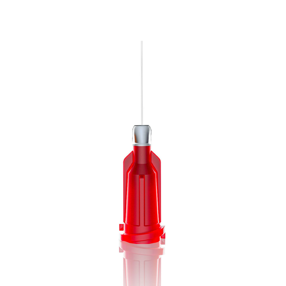 EBAB725G050 - ENJEKSİYON BAŞLIKLI ALÜMİNYUM BOĞAZLIı İĞNE - 1/2'' - 25G - KIRMIZI