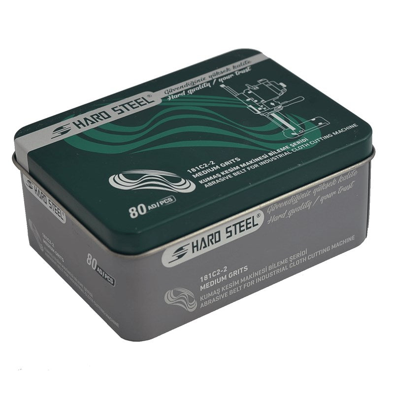 Dik Kumaş Kesim Motoru Bileme Şerit (Medium) Metal Kutu / 181C2-2 80 Adet - görsel 3