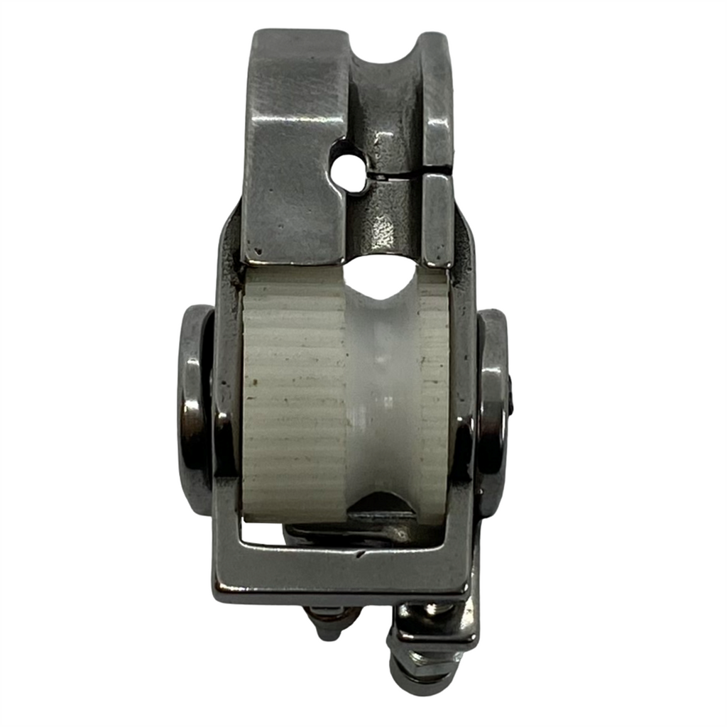 Düz Makine Fitil Tırnaklı Beyaz Teker Ayak / HS-GL09 3/16 - görsel 4