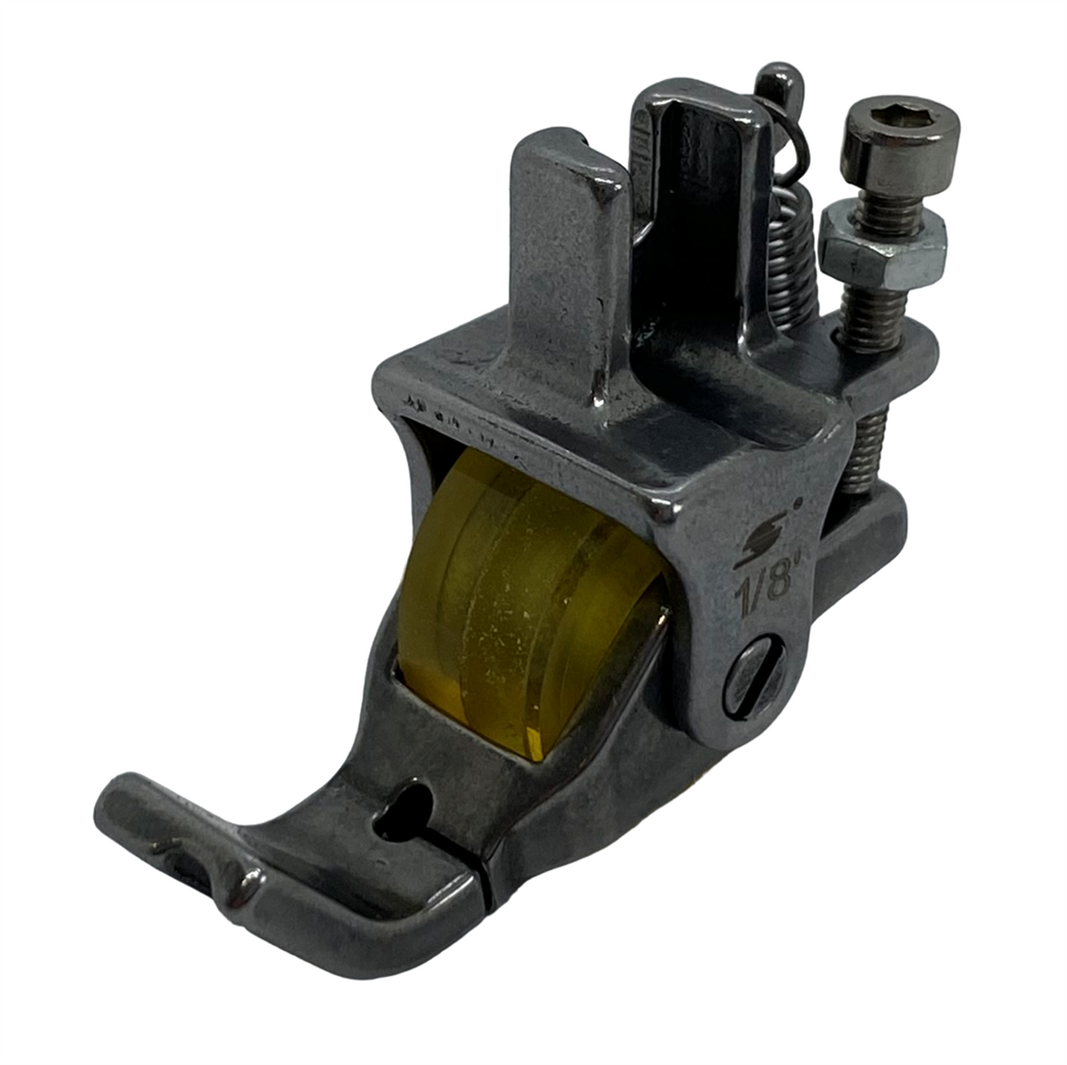 Düz Makine Fitil Tırnaklı Sarı Teker Ayak / HS-GL09 1/8 - görsel 2
