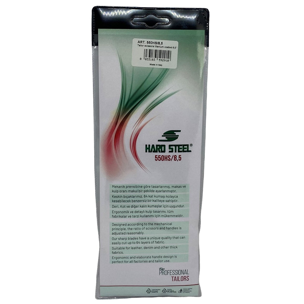 Titanyum Kaplama Plastik Saplı 8.5inç Makas / 550HS/8.5 - Görsel 7