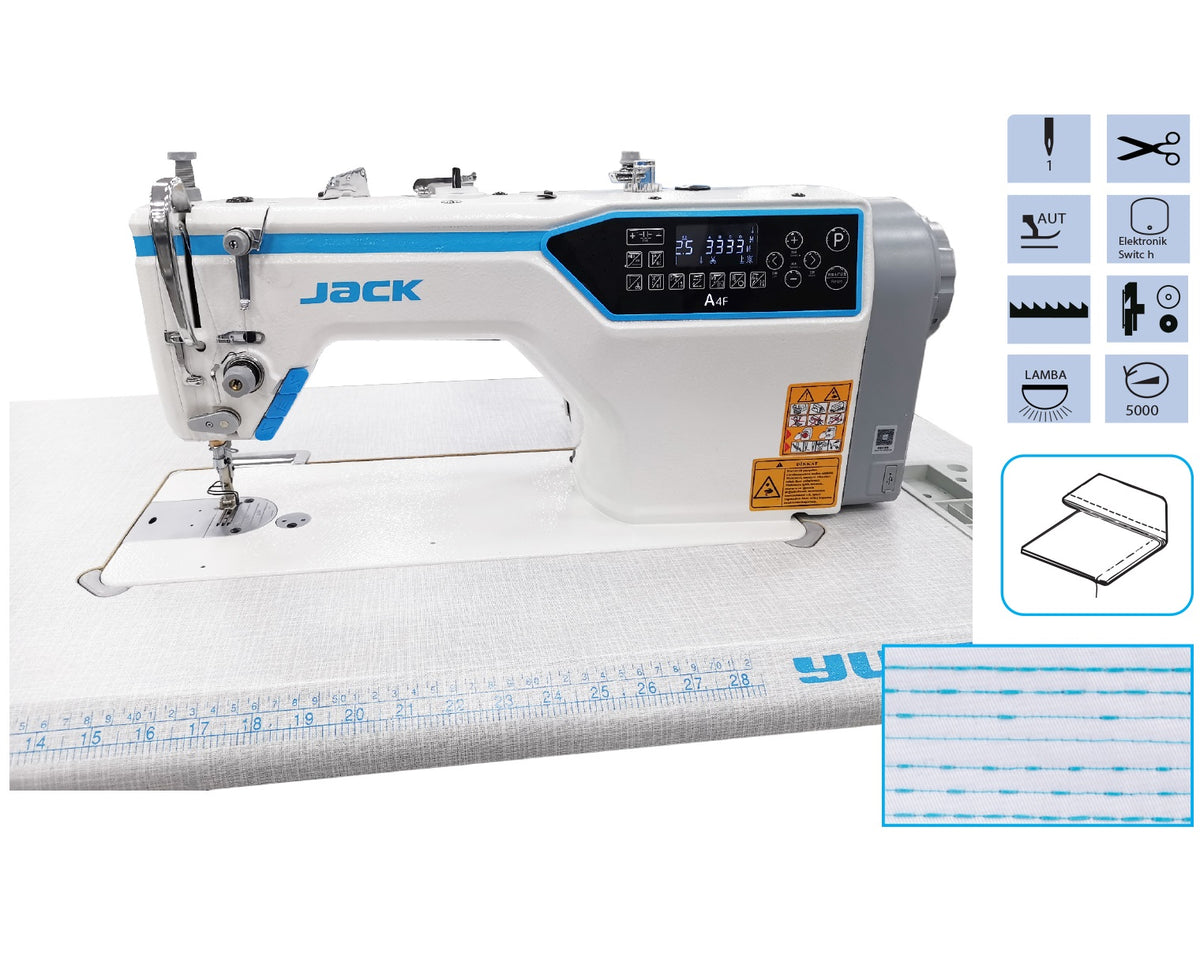 Jack A4F-DQ Düz Dikiş Makinası Kısa İplik Kesicili