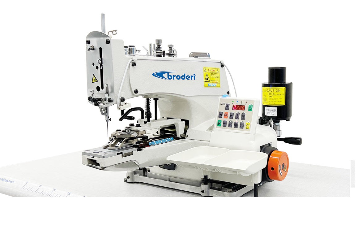 Broderi BD-1377 Direct Drive Çift Kurveli Düğme Makinası