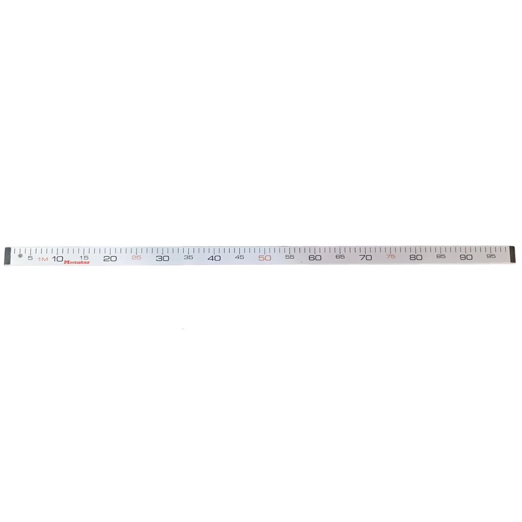 Ahşap Manifatura Cetveli Paslanmaz Demirli 1 Metre (100cm) Beyaz (Ağaç) - görsel 2