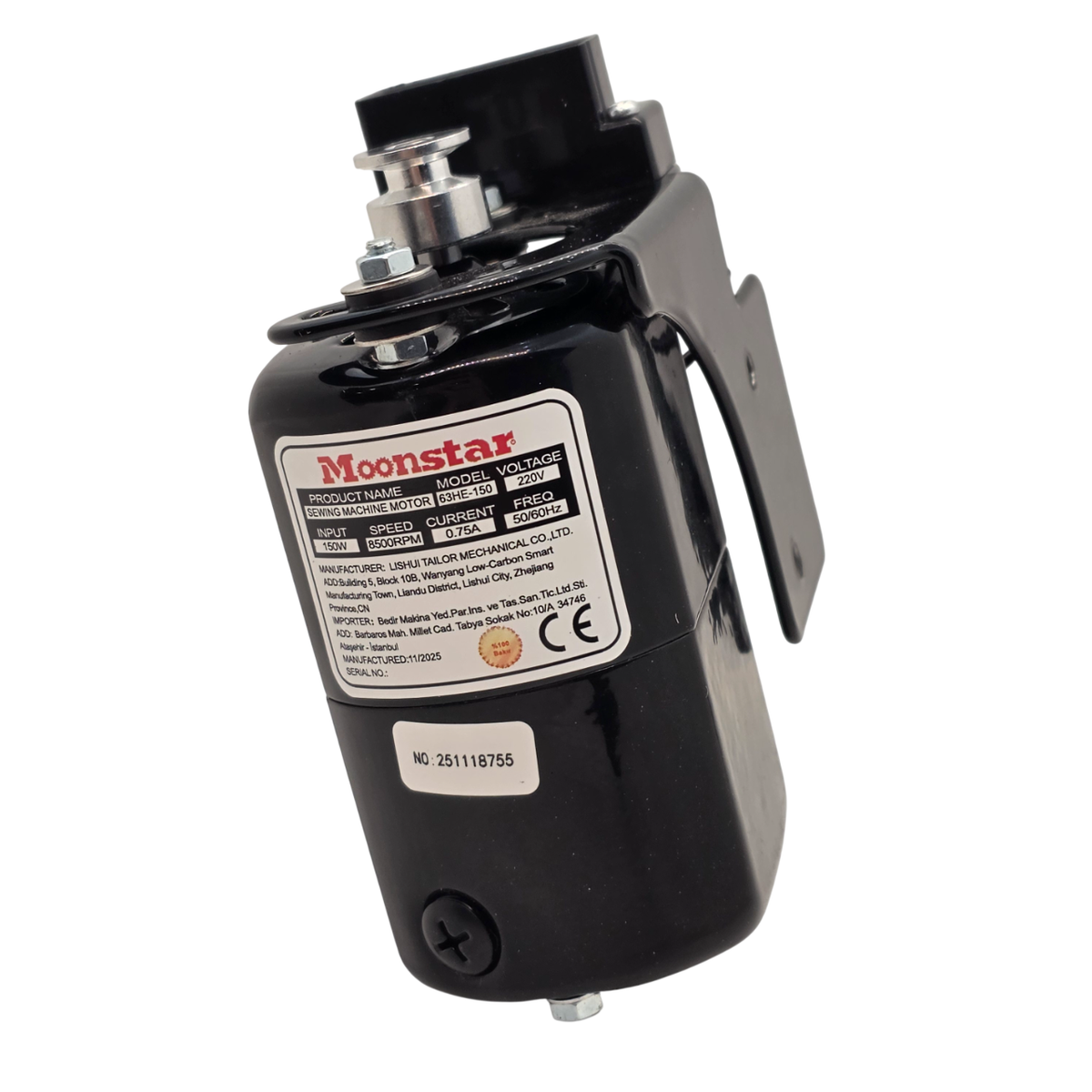 Ev Tipi Aile Dikiş Makinesi Motoru 220V - 150W SOL / 63HE-150 TERS