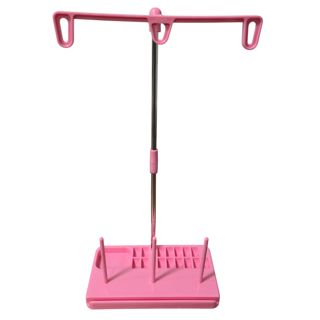 Ev Tipi Dikiş Makinesi Pembe Plastik Çardak Seti (Metal Borulu) / TS-500