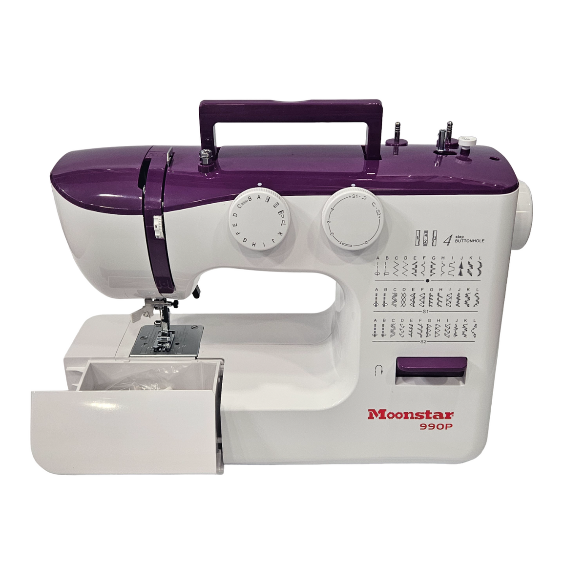 Ev Tipi Düz Dikiş Makinesi 36 Desenli Mor / Model 990P - görsel 2