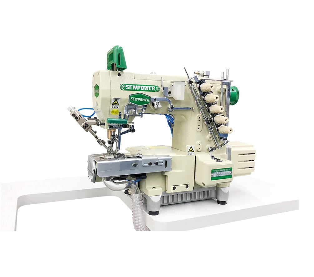 Sewpower SP-787-N600-CB356-AST-DS/W Otomatik Soldan Bıçaklı Regulalı Reçme