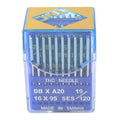 Düz Makine İnce Dip Dikiş İğnesi / DBXA20 (DBX1) SES 19/120 100ADET