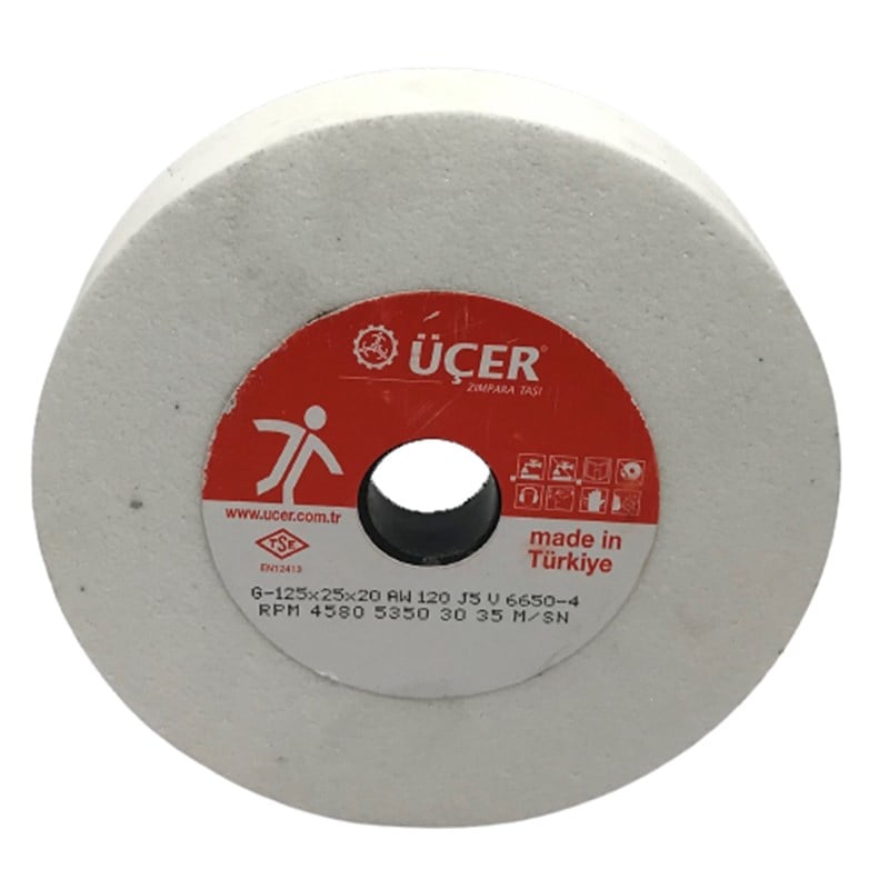Hızar Makinesi İçi Çukur Bileme(Zımpara) Taşı 125X25X20-70X14 - görsel 2