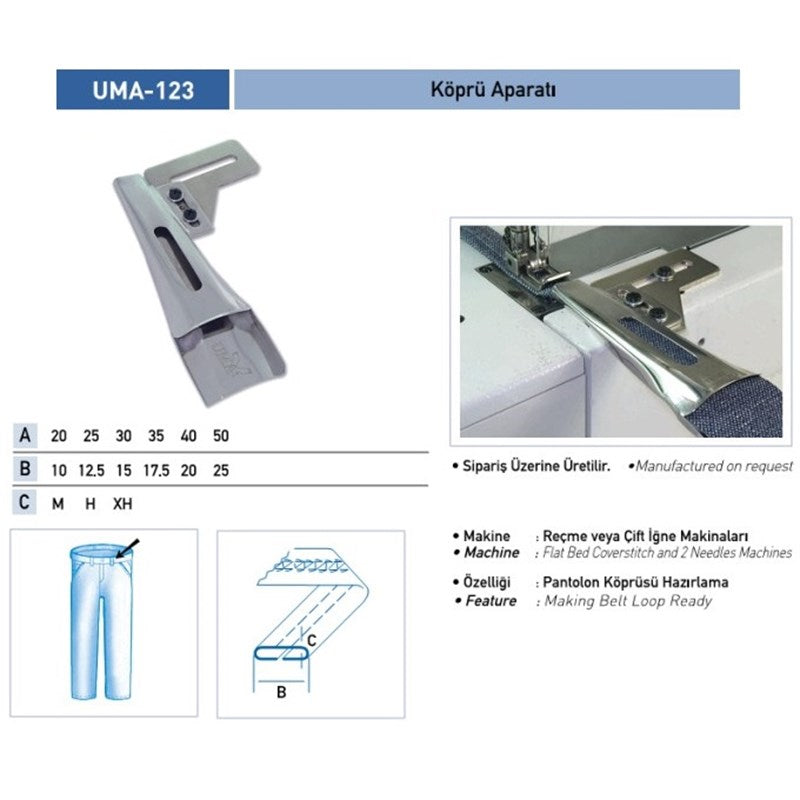 Köprü Aparatı 16x8mm / UMA-123